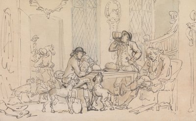 Reggeli a vadászat előtt alkotó: Thomas Rowlandson
