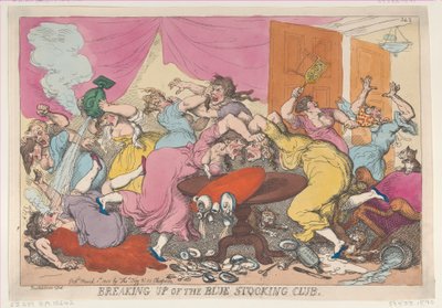 A Kékharisnya Klub feloszlása, 1815. március 1., 1815. március 1. alkotó: Thomas Rowlandson