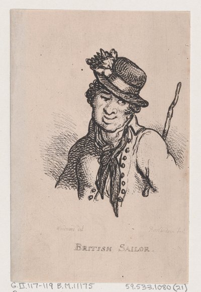 British Sailor, 1808. április, 1808. április. alkotó: Thomas Rowlandson