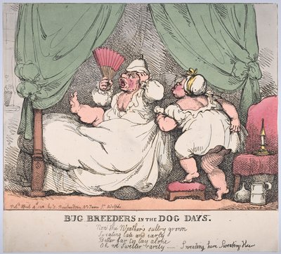 Bogártenyésztők a Kutyanapokon, 1812. április 4., 1812. április 4. alkotó: Thomas Rowlandson