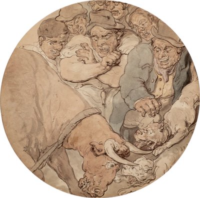Bikacsalogatás 1810-es évek (litográfia) alkotó: Thomas Rowlandson