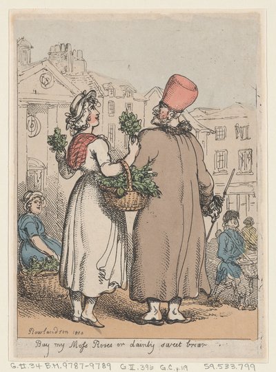 Vásárolja meg a My Moss Roses-t vagy a Dainty Sweet Briar-t, 1811, 1811. alkotó: Thomas Rowlandson