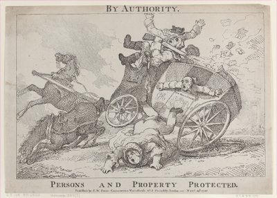 Hatóság által. Védett személyek és vagyon, 1785. november 24., 1785. november 24. alkotó: Thomas Rowlandson