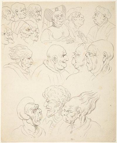 Karikatúrafejek alkotó: Thomas Rowlandson