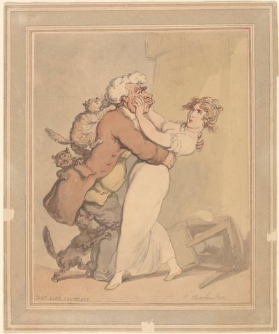 Macska, mint az udvarlás alkotó: Thomas Rowlandson