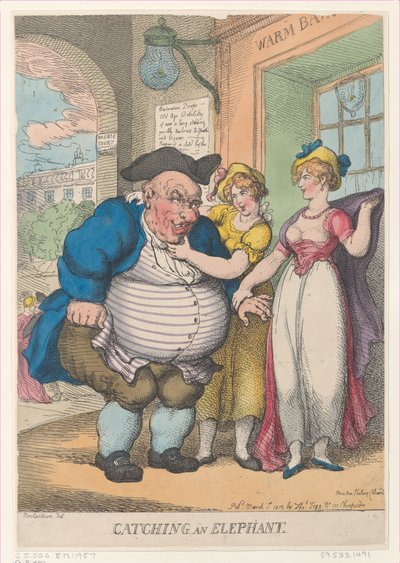 Elefántfogás, 1812. március 1., 1812. március 1. alkotó: Thomas Rowlandson