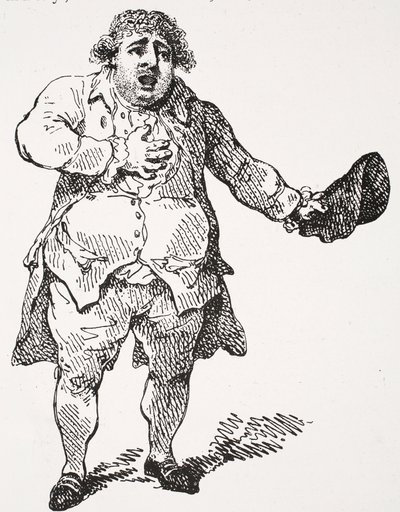 Charles James Fox mint Demosthenes, illusztráció a „Hutchinson története a brit nemzetről”, 1923 körül alkotó: Thomas Rowlandson