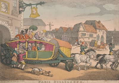 Edzés: Paris Diligence alkotó: Thomas Rowlandson