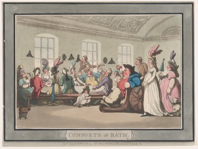 Fürdő kényelmei, 11. tábla, 1798. január 6., 1798. január 6. alkotó: Thomas Rowlandson