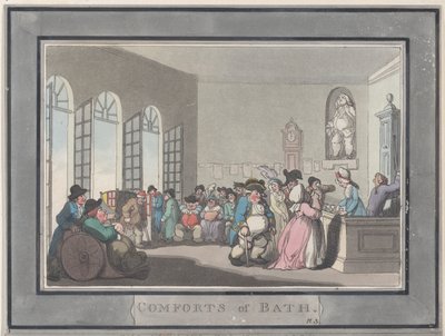 Fürdő kényelmei, 3. tábla, 1798. január 6., 1798. január 6. alkotó: Thomas Rowlandson