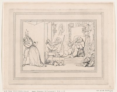 Bath kényelmei, 6. táblakép alkotó: Thomas Rowlandson
