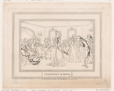 Bath kényelmei, 8. táblakép alkotó: Thomas Rowlandson
