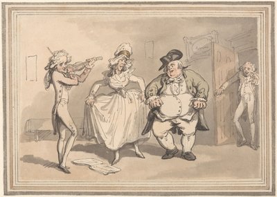 A fürdő kényelmei: Magánrendelés a bál előtt alkotó: Thomas Rowlandson