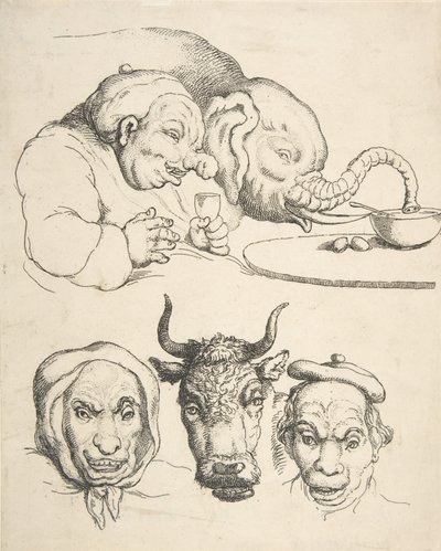 Összehasonlító anatómia, 1800-25., 1800-25. alkotó: Thomas Rowlandson