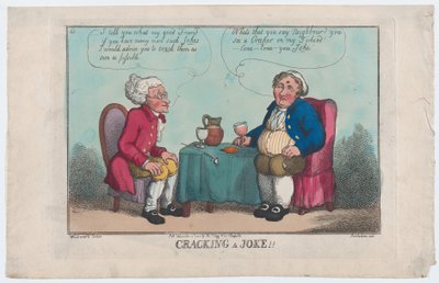 Cracking a Joke, 1808. november 15., 1808. november 15. alkotó: Thomas Rowlandson