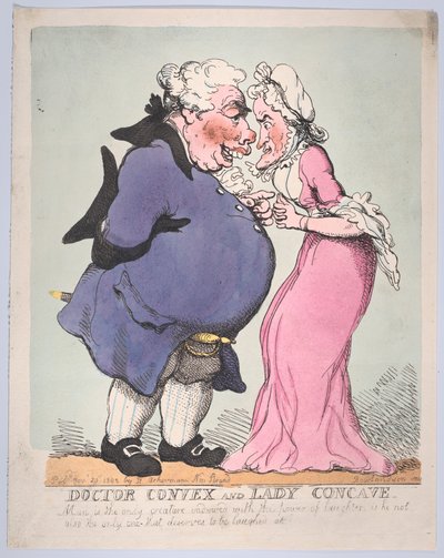 Doctor Convex és Lady Concave, 1802. november 20., 1802. november 20. alkotó: Thomas Rowlandson