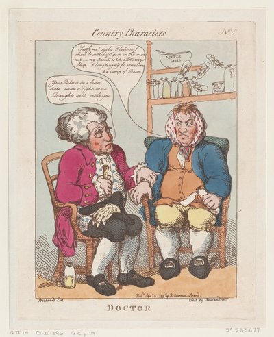 Orvos, 1799. szeptember 10., 1799. szeptember 10. alkotó: Thomas Rowlandson