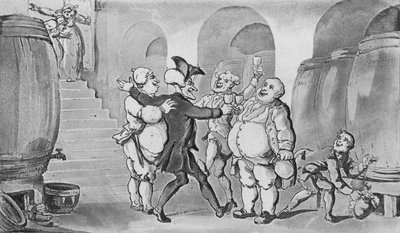 A pincéből mentesített doktor szintaxis, 1817 alkotó: Thomas Rowlandson