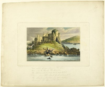 Doctor Syntax Tumbling in the Water, The Tour of Doctor Syntax alkotó: Thomas Rowlandson