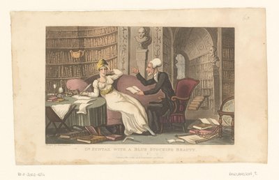 Doctor Syntax egy nővel a könyvtárban alkotó: Thomas Rowlandson