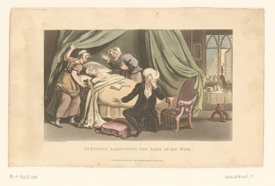 Doctor Syntax gyászolja elhunyt feleségét alkotó: Thomas Rowlandson