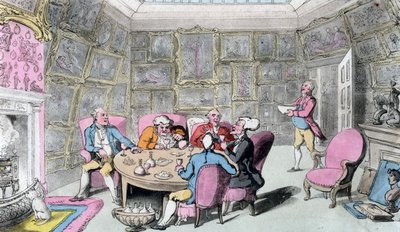 Doctor Syntax with My Lord, 19. század eleje. alkotó: Thomas Rowlandson