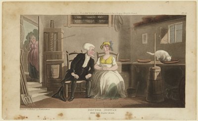 Syntax doktor és a tejáruslány alkotó: Thomas Rowlandson