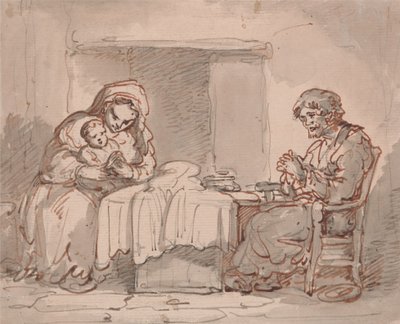 Lakásbelső alkotó: Thomas Rowlandson