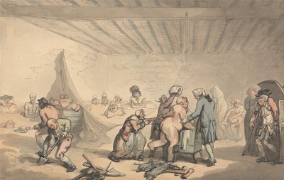 Dr. Graham fürdőintézménye alkotó: Thomas Rowlandson