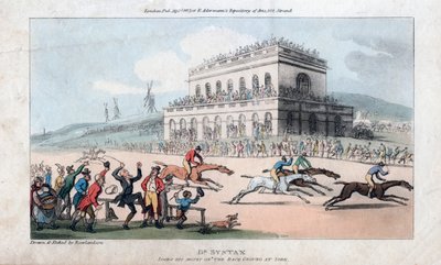 Dr. Syntax elveszti a pénzét a yorki versenypályán, 1813. alkotó: Thomas Rowlandson
