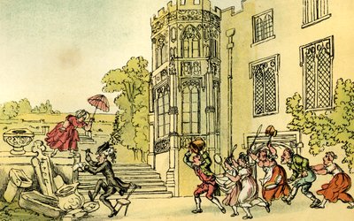 "Dr. szintaxis és a méhek" alkotó: Thomas Rowlandson