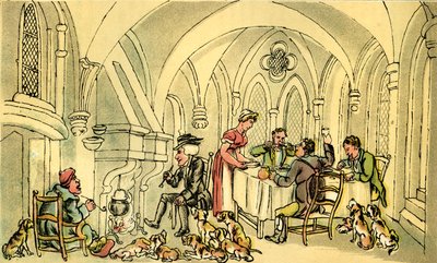 "Dr. Syntax és a túljárt rókavadász" alkotó: Thomas Rowlandson
