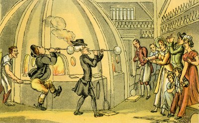 "Dr. szintaxis az üvegházban" alkotó: Thomas Rowlandson
