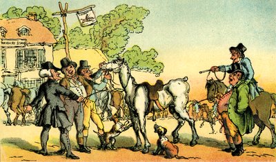 "Dr. Syntax eladja a Grizzle-t" alkotó: Thomas Rowlandson