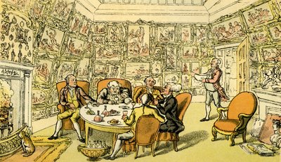 "Dr. Syntax with my Lord" alkotó: Thomas Rowlandson