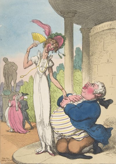 Dropsy udvarló fogyasztás, 1810. október 25., 1810. október 25. alkotó: Thomas Rowlandson