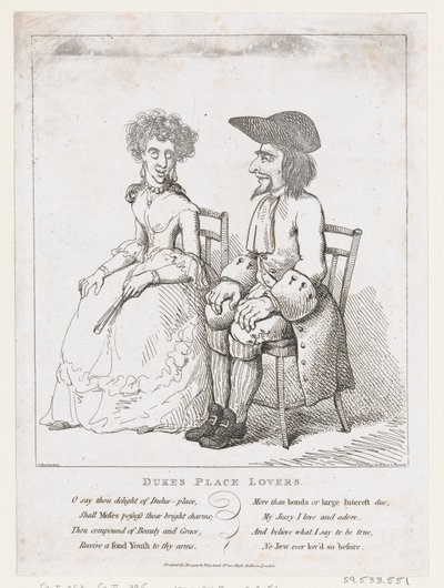 Dukes Place Lovers, 1797. február 21., 1797. február 21. alkotó: Thomas Rowlandson