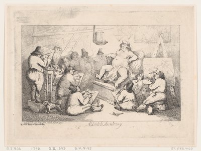 Holland Akadémia, 1792. március, 1792. március. alkotó: Thomas Rowlandson