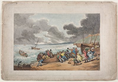 Indulás Brighthelmstone-ból Dieppe-be alkotó: Thomas Rowlandson