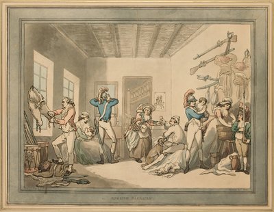 Angol laktanya, 1788 alkotó: Thomas Rowlandson