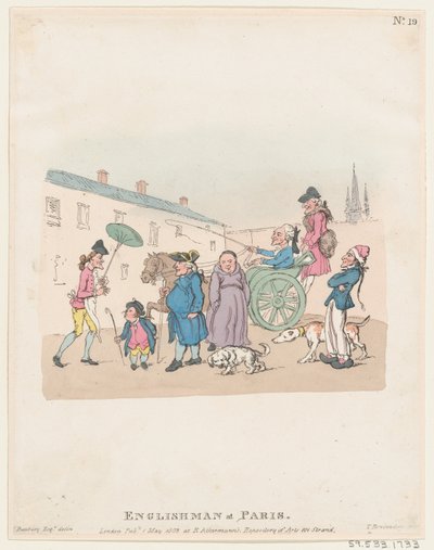 Angol Párizsban, 1803. május 1., 1803. május 1. alkotó: Thomas Rowlandson