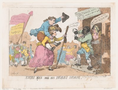 Minden embernek megvan a hobbilova, 1784. május 1., 1784. május 1. alkotó: Thomas Rowlandson