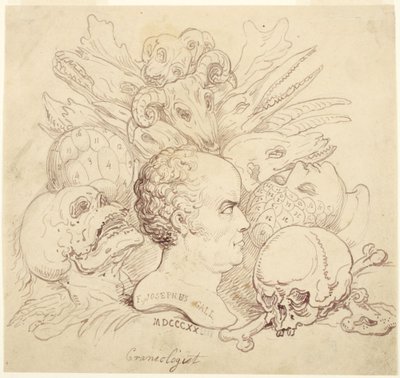 F. Josephus Gall, koponyatani kutató alkotó: Thomas Rowlandson