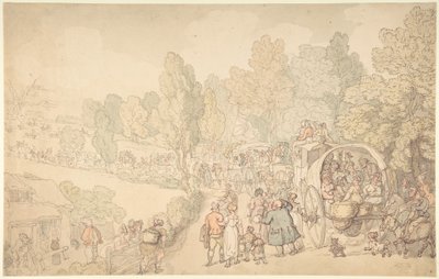 Fairlop Fair, Essex alkotó: Thomas Rowlandson