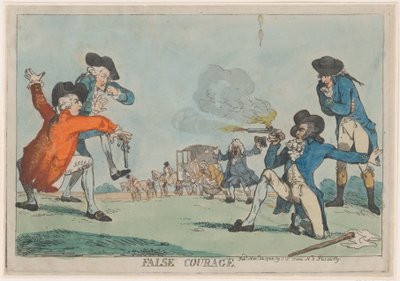 Hamis bátorság, 1788. november 22., 1788. november 22. alkotó: Thomas Rowlandson