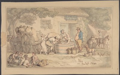 Mezőgazdasági jelenet alkotó: Thomas Rowlandson