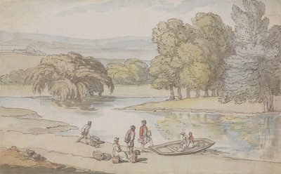 Számok a komp mellett alkotó: Thomas Rowlandson