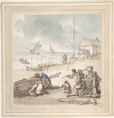 Alakok a tengerparton alkotó: Thomas Rowlandson