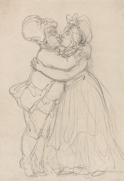 A megbocsátó szerelmesek alkotó: Thomas Rowlandson