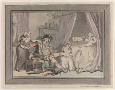 1790. október 20., 1790. október 20., négy óra a városban. alkotó: Thomas Rowlandson